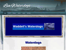 Tablet Screenshot of livewaterdogs.com